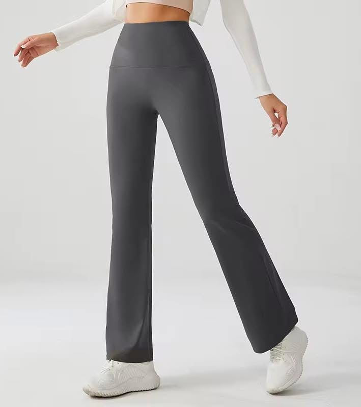 High-Waist Flare Yoga Pants for Women, Sportwear Long Flared Legging