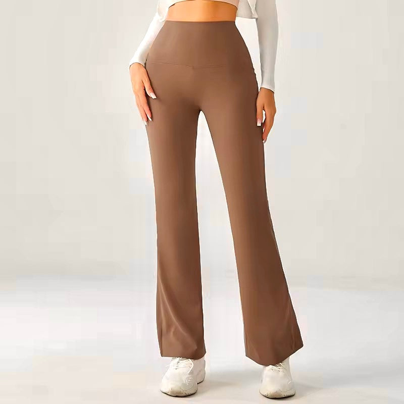 High-Waist Flare Yoga Pants for Women, Sportwear Long Flared Legging