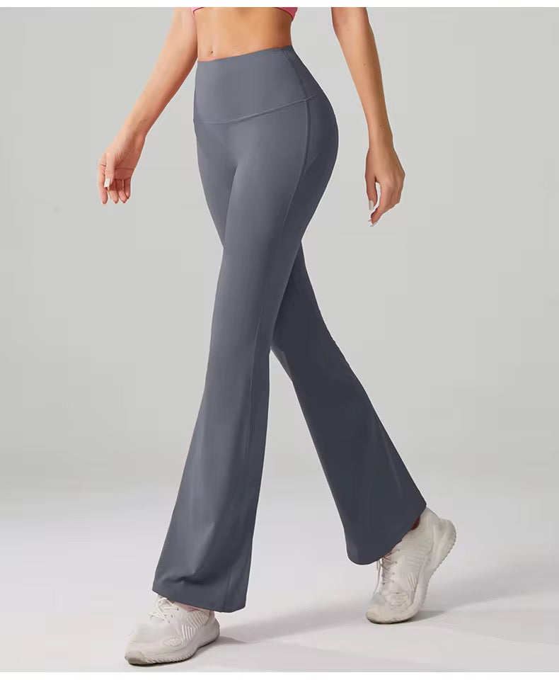 High-Waist Flare Yoga Pants for Women, Sportwear Long Flared Legging