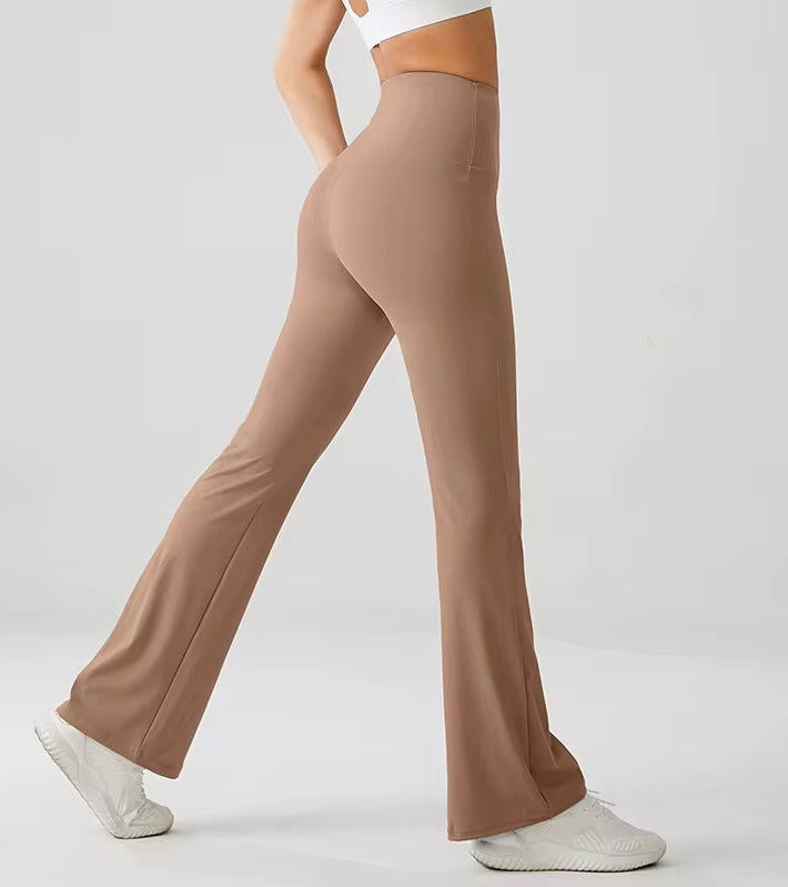 High-Waist Flare Yoga Pants for Women, Sportwear Long Flared Legging