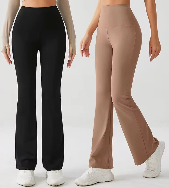 High-Waist Flare Yoga Pants for Women, Sportwear Long Flared Legging