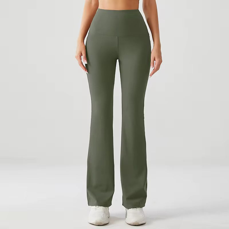High-Waist Flare Yoga Pants for Women, Sportwear Long Flared Legging