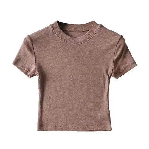 Shimmer Women’s Short Sleeve Crop Top – Quick Dry, Breathable, Eco-Friendly Jersey Tee