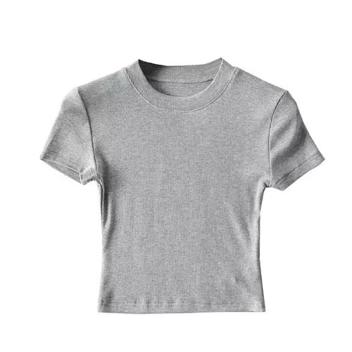 Shimmer Women’s Short Sleeve Crop Top – Quick Dry, Breathable, Eco-Friendly Jersey Tee