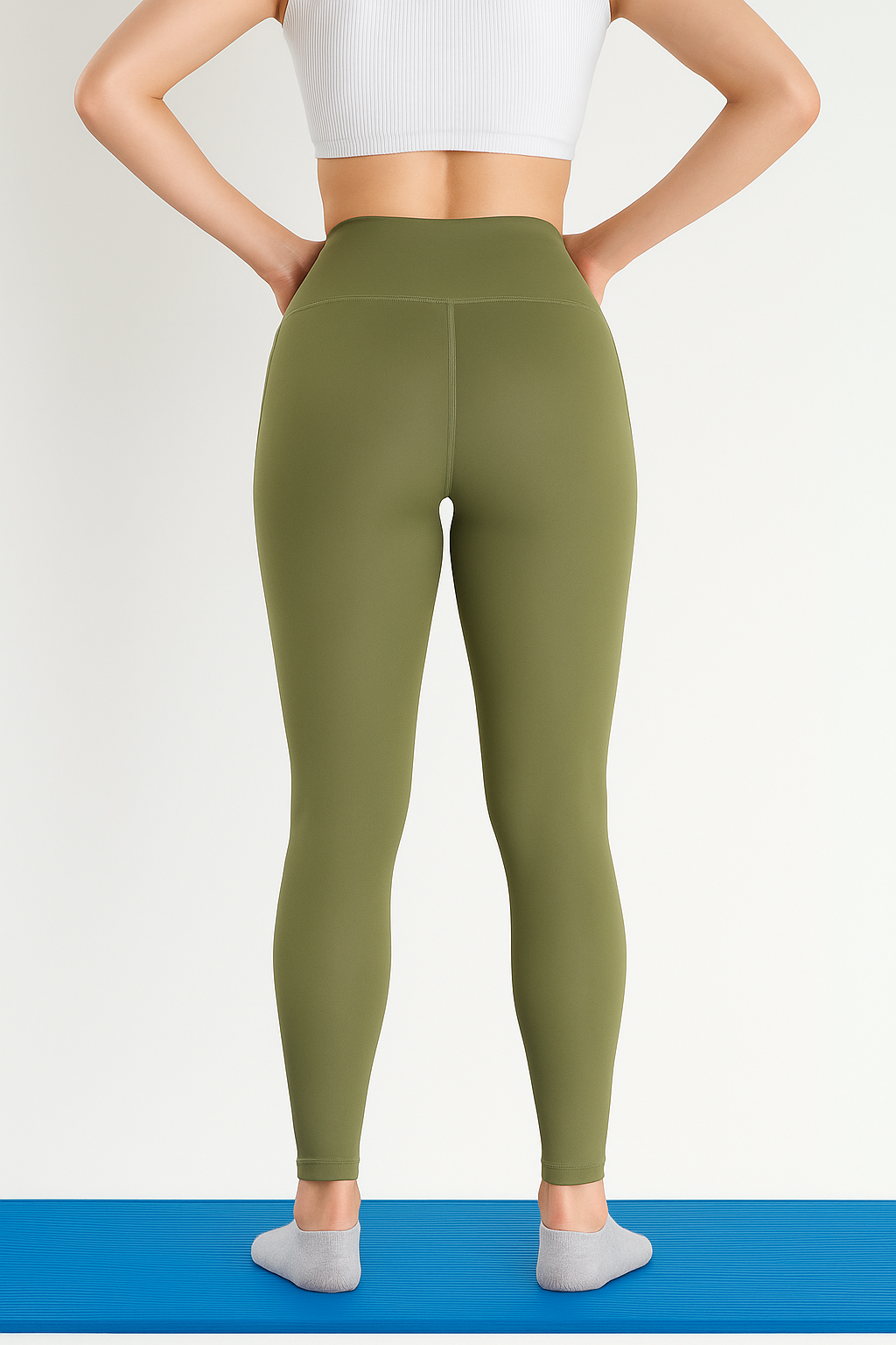 Women's High-Waist Yoga Pants with Pockets